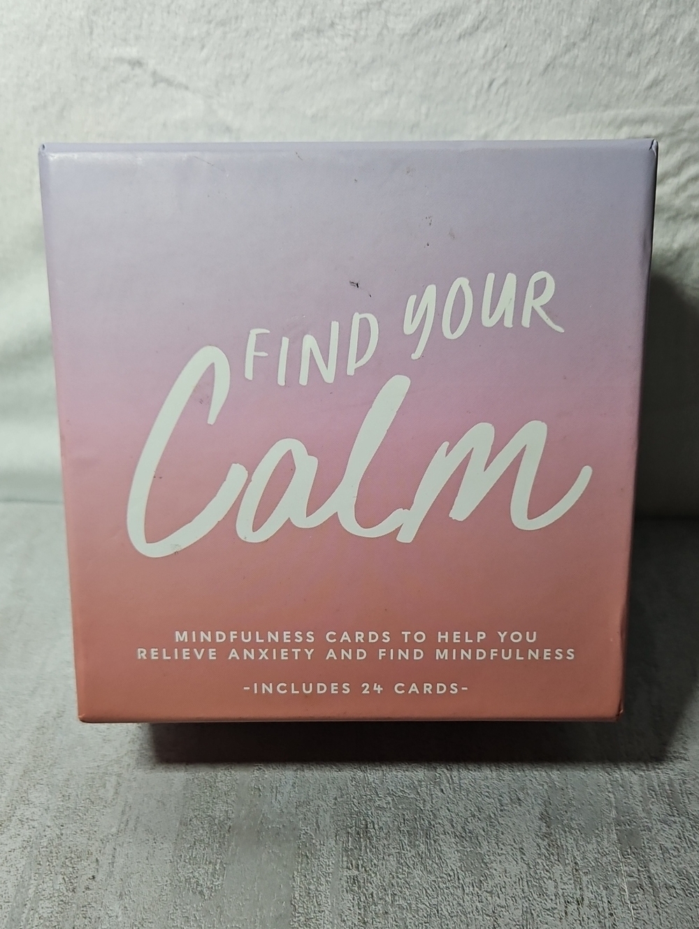 "Find Your Calm" compact mindfulness and self-care card deck Reduced Stress